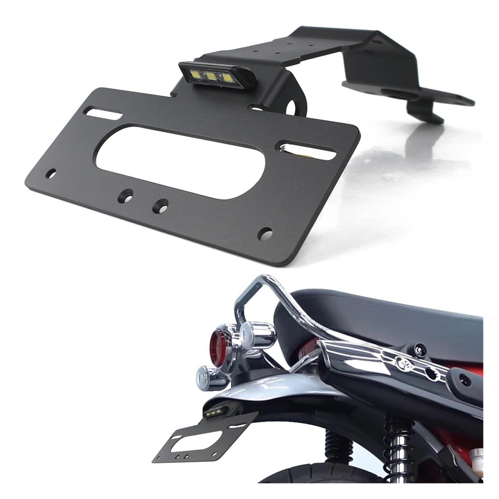 Pasuje Do Honda Dax 125 2022-2025 Zestaw Usuwania Błotnika Z Tyłu Motocykla Uchwyt Na Tablicę Rejestracyjną Ramka tablicy rejestracyjnej Tablica motocykla(Without Reflector)