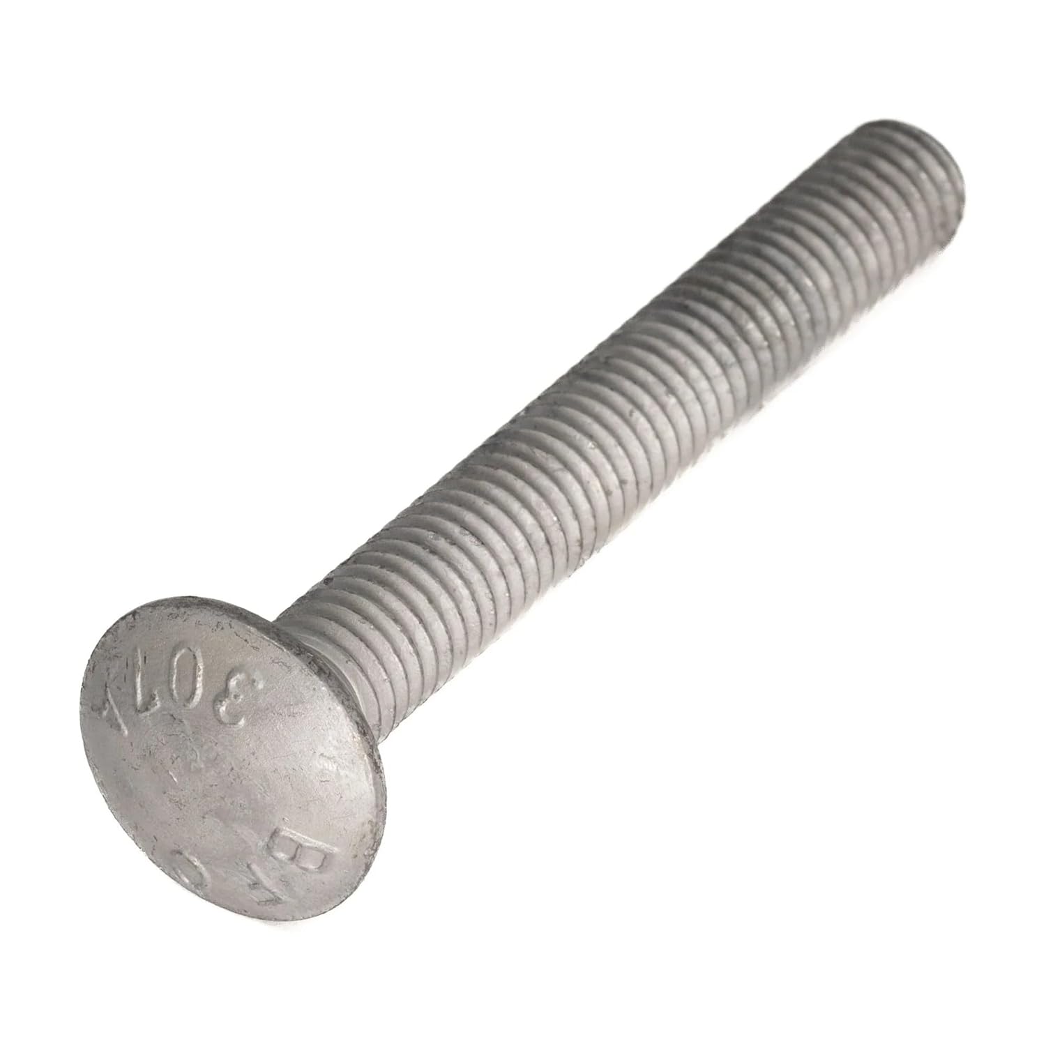 1/4"-20 x 2-1/2" (100 Pack) Hot Dipped Galvanized Carriage Bolt Grade 307A for Exterior Use by Fastener Depot