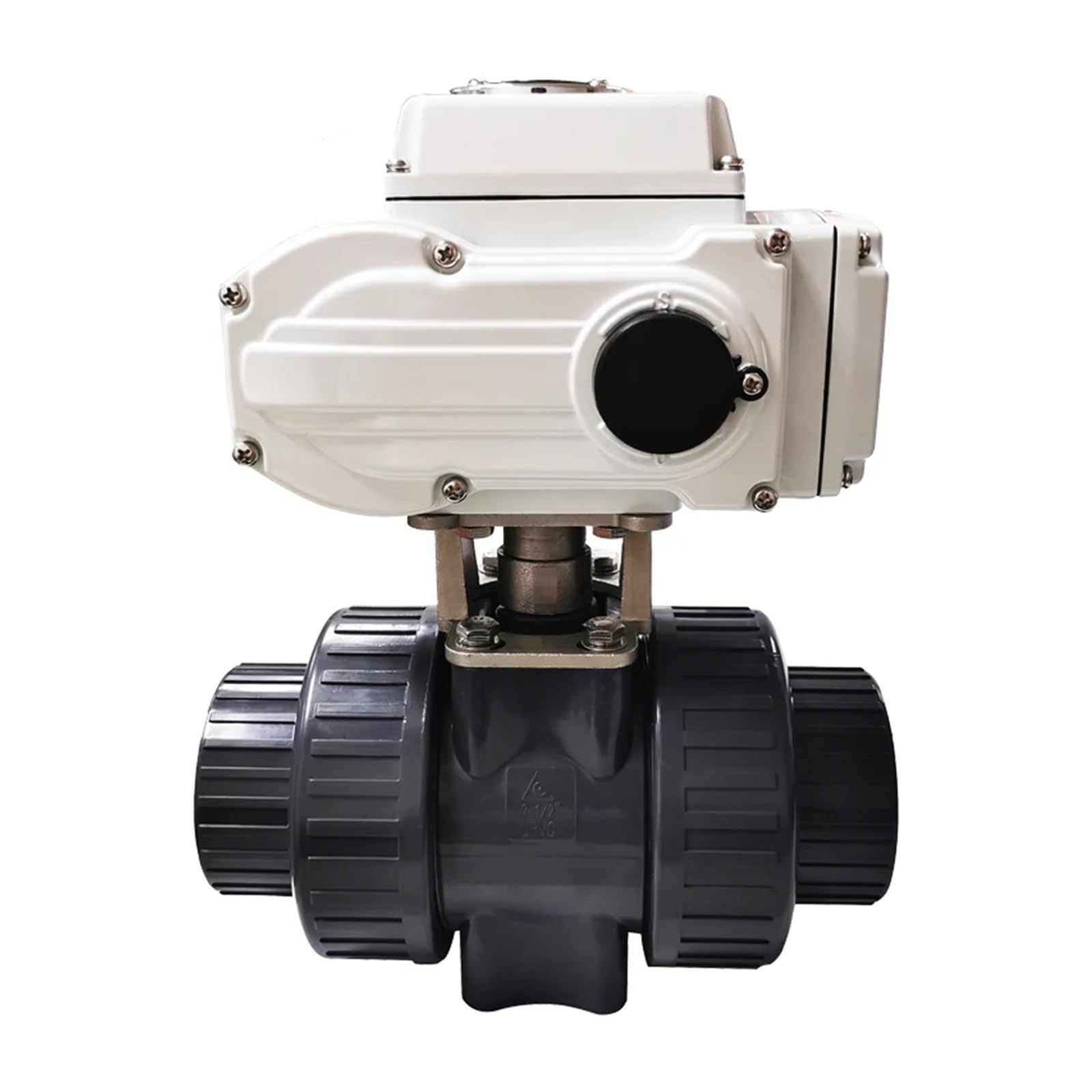 HKYPCOKVK Dn65 PVC 50mm Electric Actuator Plastic Motorized 220v Water Control Ball Valve