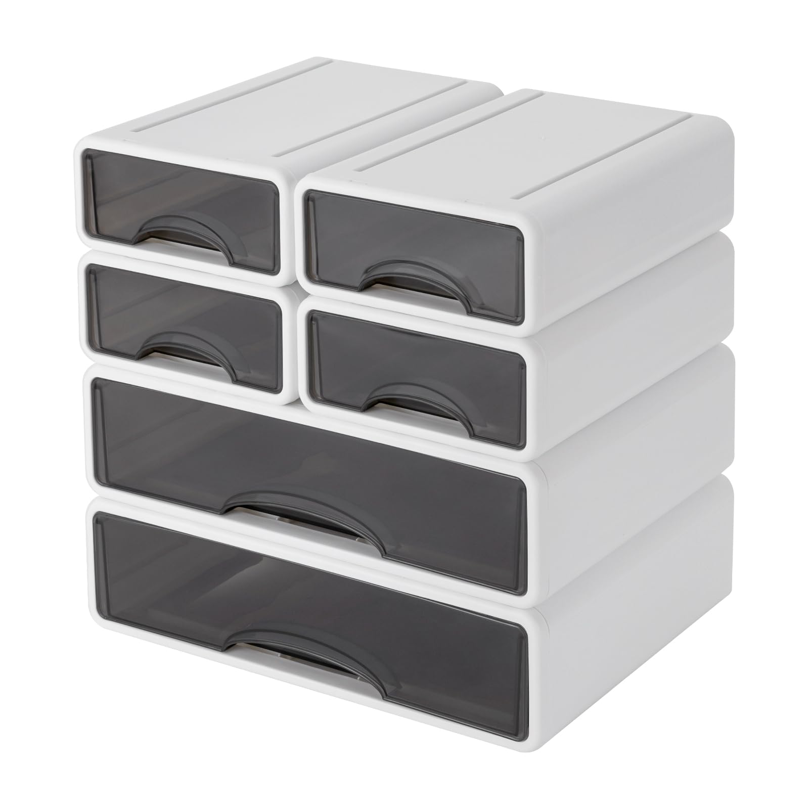 Organizer Da Scrivania Con 6 Cassetti - Portapenne Multifunzione, Bianco, Per Casa E Ufficio