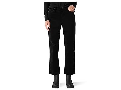 Eileen Fisher Organic Cotton Stretch Corduroy High Waisted Straight Ankle Jean Women