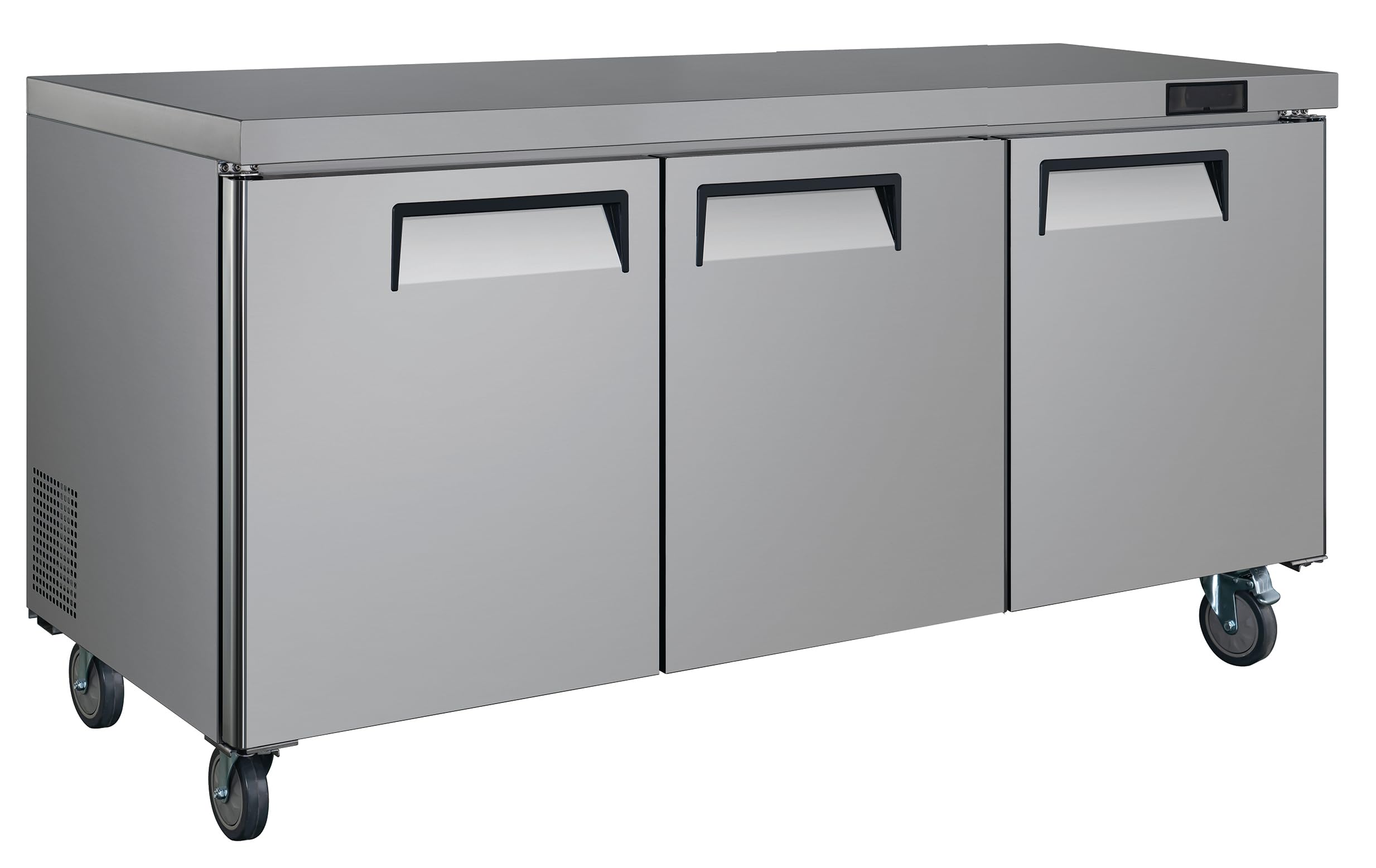 Quantum Commercial Grade Undercounter Freezer | Stainless Steel | 3 Door | 72.7” W x 30” D x 37.3” H