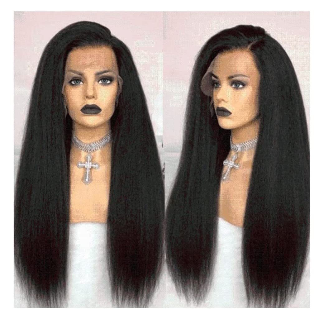 parrucca realistica Parrucca da donna ondulata a figura intera Capelli sintetici Aspetto naturale Parrucca resistente al calore 27,5 pollici Parrucca elasticizzata comfort Cosplay eleganza naturale