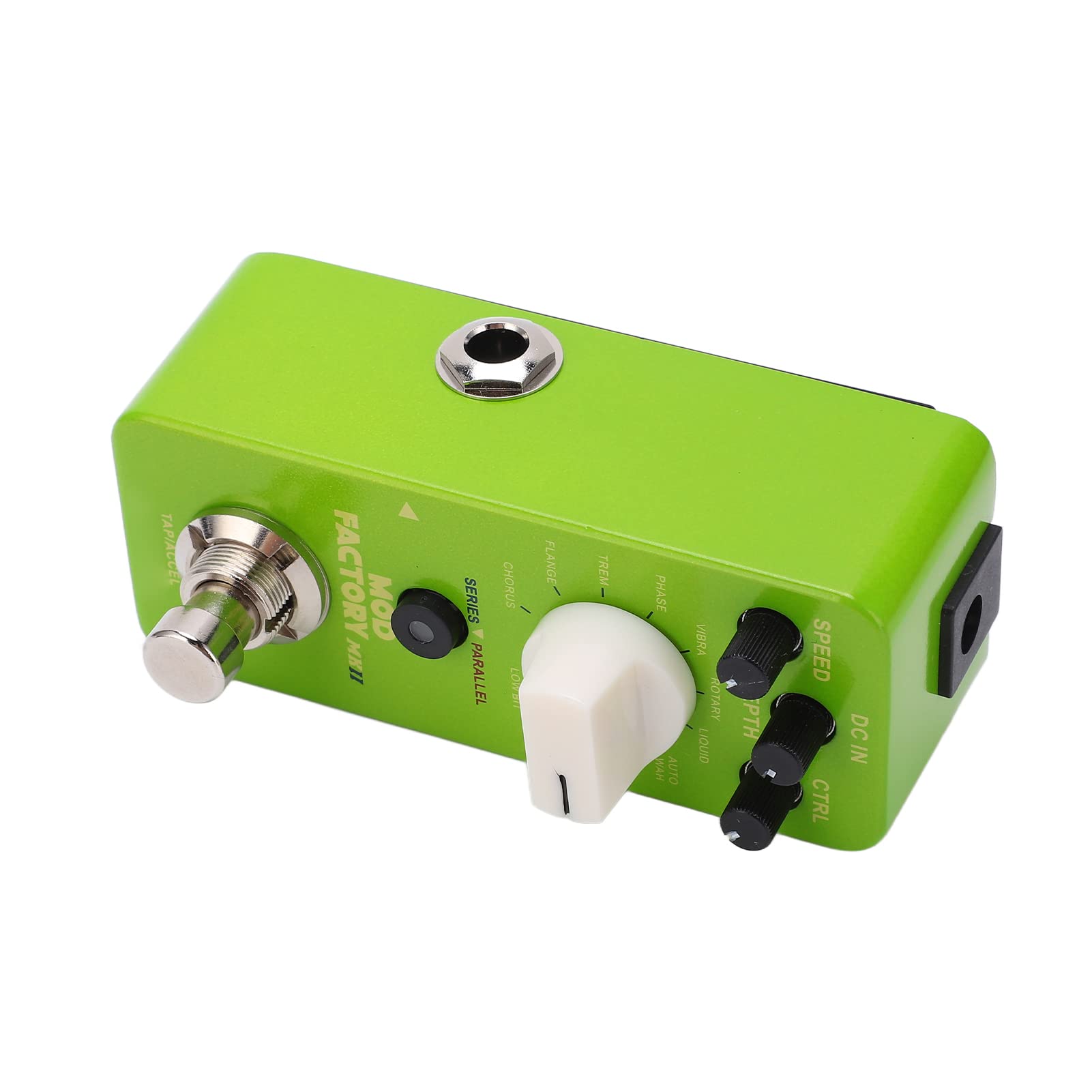 Yctze Pedal de Pie de Modulación de 11 Efectos con Carcasa de Metal para Guitarristas, Efectos de Sonido Versátiles para Uso en Vivo y de Estudio