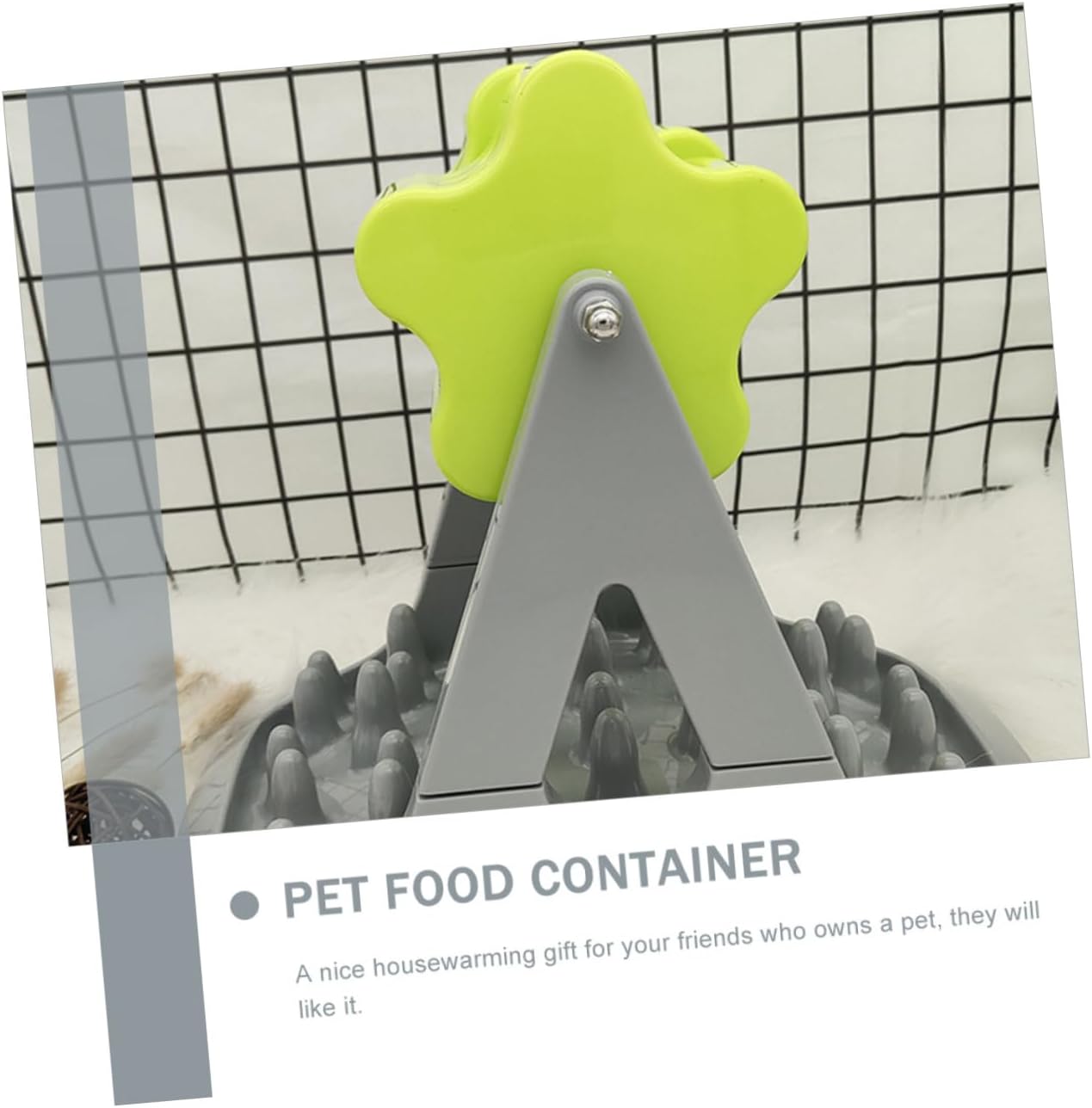 Automatic Dog Food Dispenser Choking Design Rotatable PET Feeder Bowl 1-Piece Training Toy for Dogs