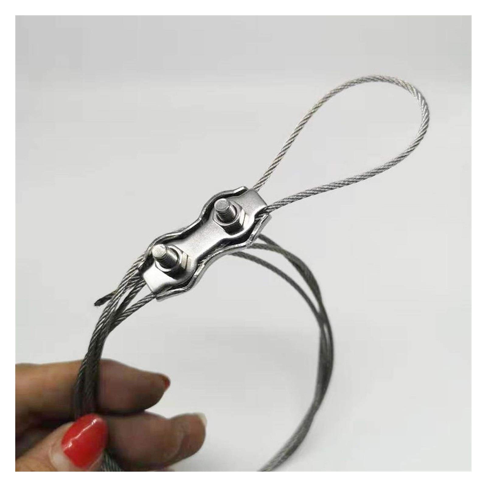 Fune Acciaio 4 Millimetri Diametro 5M / 10M / 15M / 20M / 25M in Acciaio Inossidabile Fune Metallica (7 * 7) Cavo di Pesca di Sollevamento Cavo Clothesline (Size : 4mm 25M)