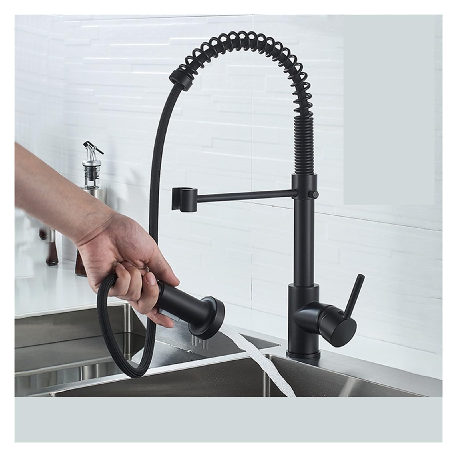 Grifo de cocina con rociador extraíble para fregar platos cómodamente