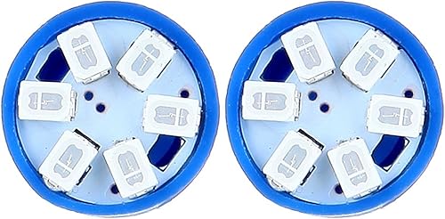 Miniatura 6 de cciyu 10X Super Azul Cuña Lado T10 6SMD LED Velocímetro Instrumento Luz 192 194 168