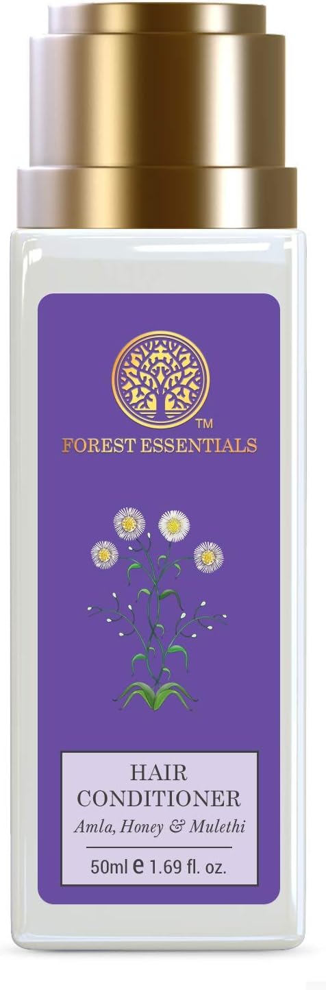 Forest Essentials Ayurvedic Hair Conditioner Amla Honey & Mulethi | Nourishing Conditioner for Smooth Shiny Hair | Sulphate & Paraben Free |