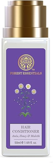 Forest Essentials Hair Cleanser Amla Honey & Mulethi|Ayurvedic Natural Shampoo|For Dull Dry Hair|Controls Hair Thinning & Breakage|Sulphate & Paraben Free, 1 Count