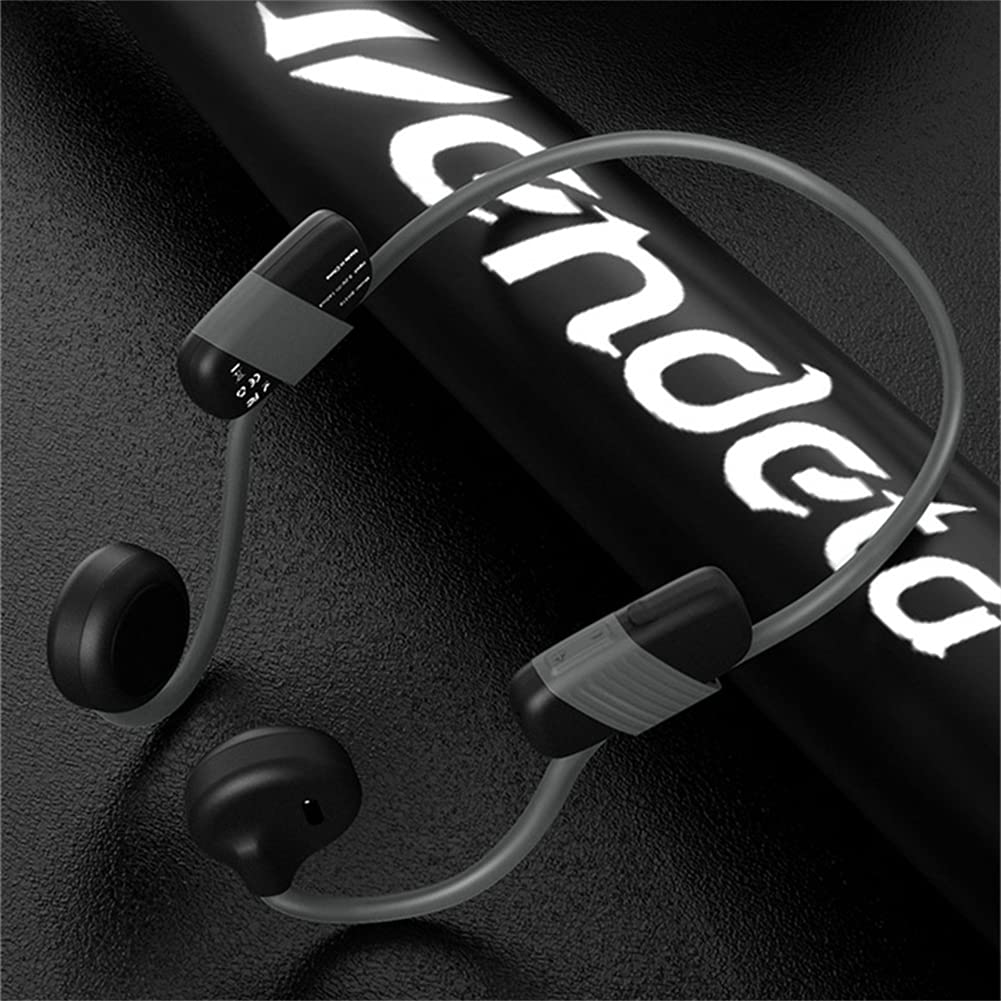 Cuffie Sport Senza Fili, Conduzione Ossea Auricolari Bluetooth con Microfono, qualità Audio Stereo Impermeabile E Sudata, per Correre, Ciclismo, Fitness, Escursionismo,Verde