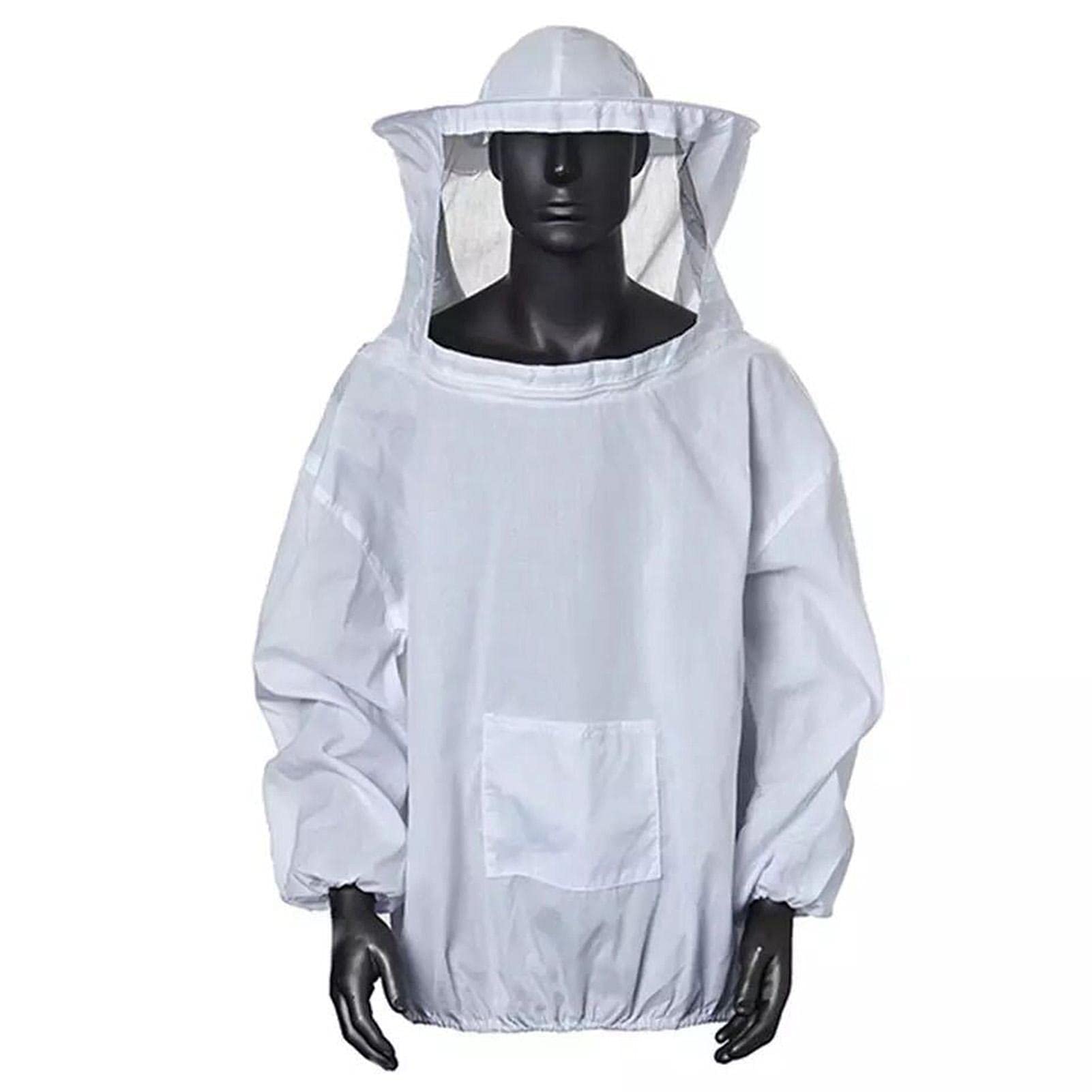 Traje de Apicultor Completo, Traje de Apicultura Profesional con Guantes, Gorro de Apicultor con Velo, Ropa Apicultura Transpirable Traje Abejas Chaqueta Pantalones Sombrero Apicultor Hombres Mujer