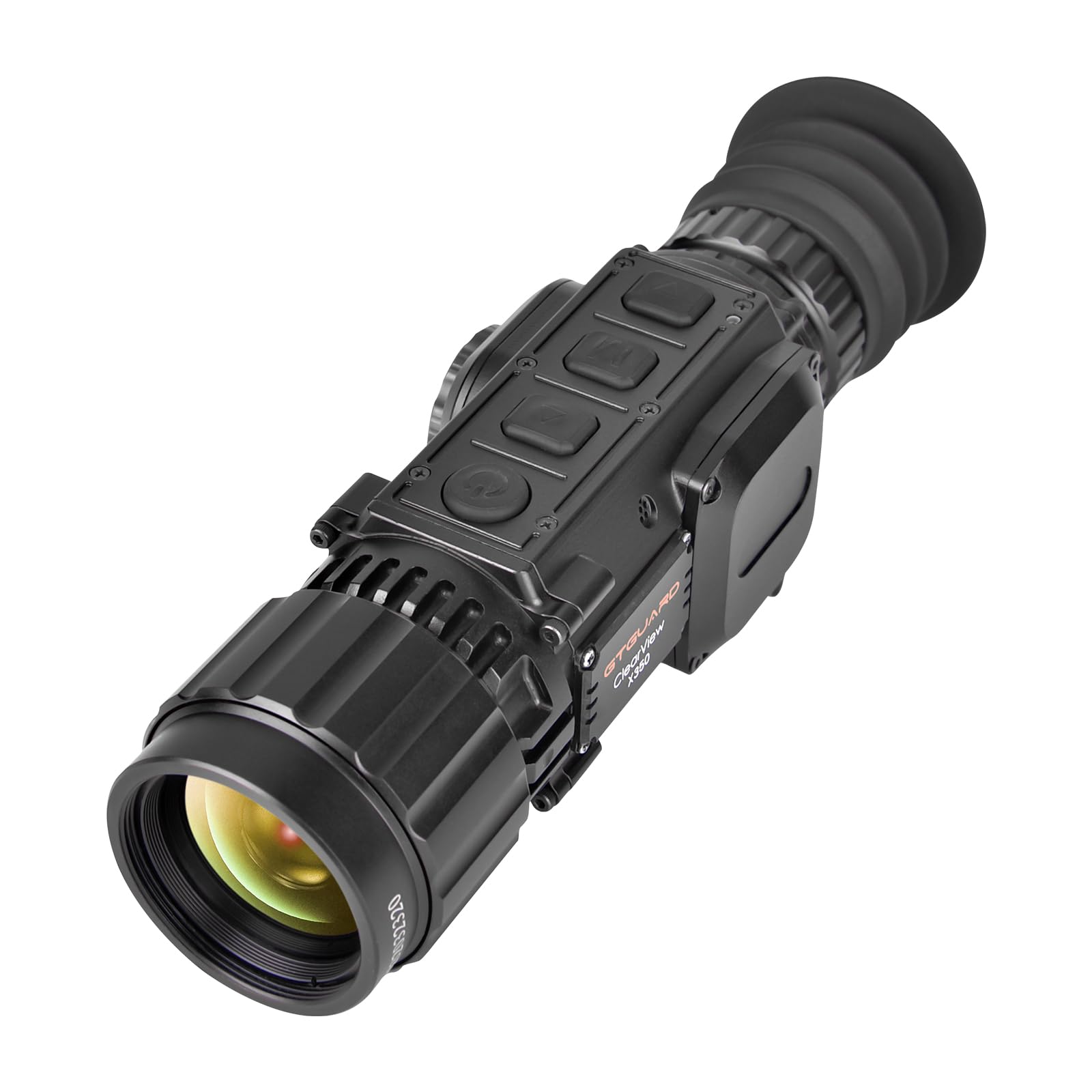 Visores térmicos Clearview X350 Sensor IR 384×288, frecuencia de actualización de 50Hz, Zoom Digital 4×, retículas múltiples, transmisión Wi-Fi, clasificación IP66 para la Caza de jabalíes y depredad