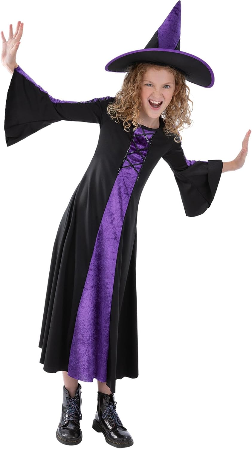 Smiffys,Bewitched Costume, Purple/Black,Large