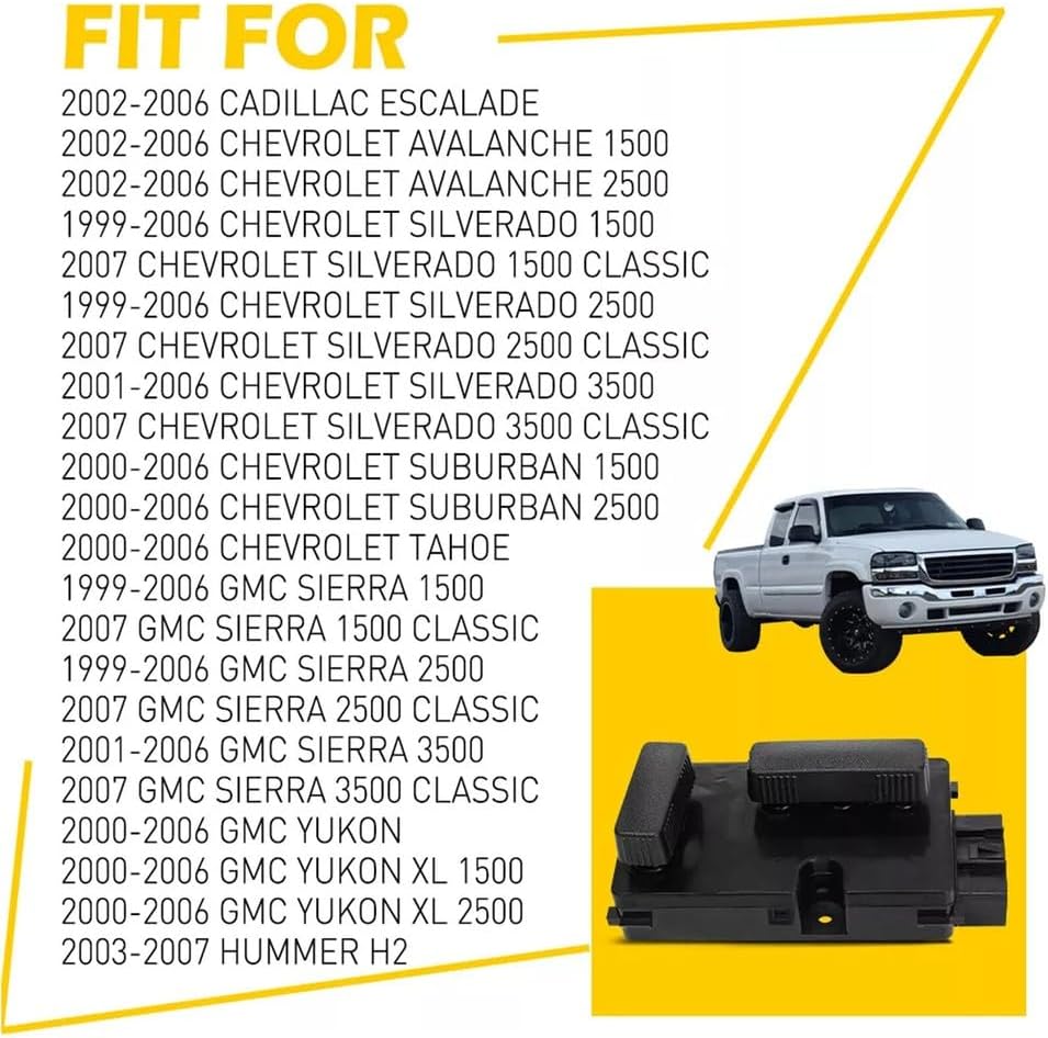 for Chevy GMC Cadillac Hummer 99-07 Power Seat Switch Control Front Left Drive