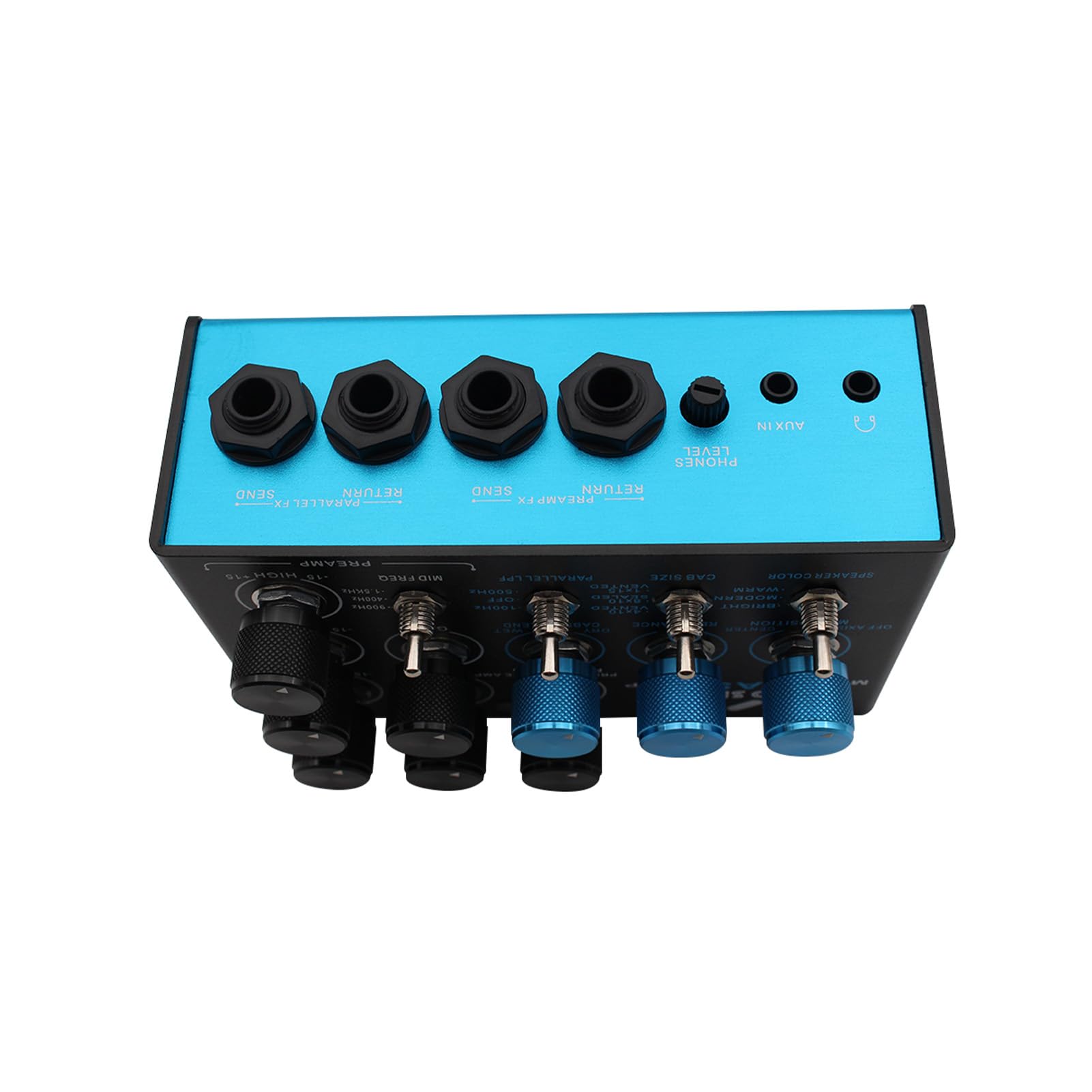 Pedale Multieffetto per Basso, Processore Multieffetto Professionale, Pedali per Basso con Preamplificatore, Equalizzatore a 3 Bande, Catena di Segnali Parallela, Loop FX, Simulatore di