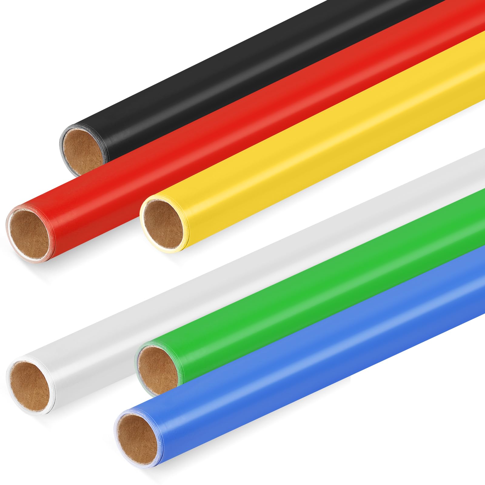 Skyygemm 6 Rolls Bulletin Board Paper Fade Resistant Colored Bulletin Board Paper Roll Bulk for Art Decor Drawing Craft Painting(4 x 12 ft,Rainbow)