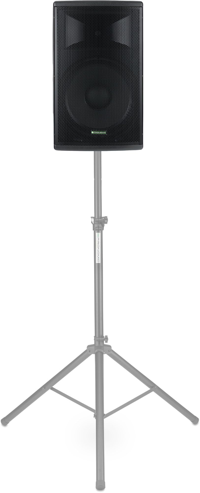 Pronomic E-215 MA - Aktive 2-Wege Box - Leistung: 120 Watt (RMS) - 15" Woofer + 1,0" Kompressions-Treiber - Bluetooth-Empfänger und MP3-Player mit USB/SD - Monitorschräge