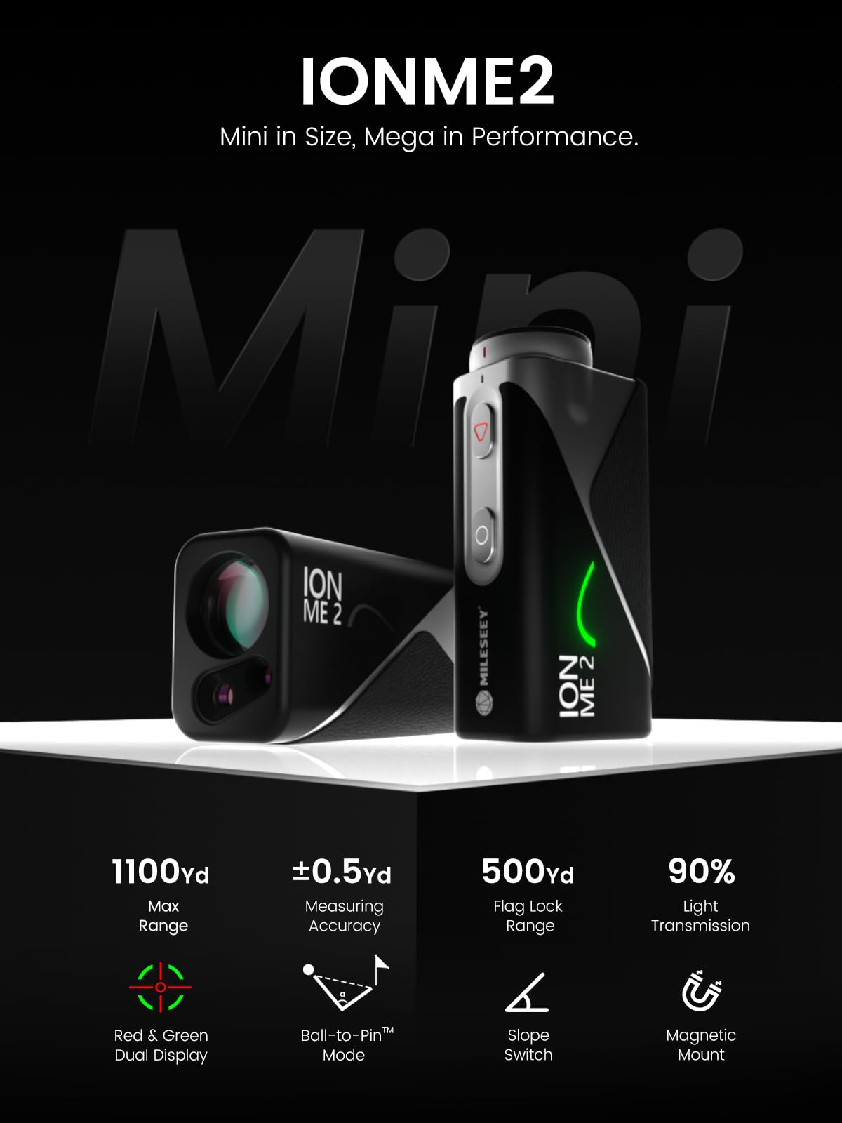 Amazon.co.jp: MILESEEY IONME2 ゴルフ用距離測定器 : スポーツ