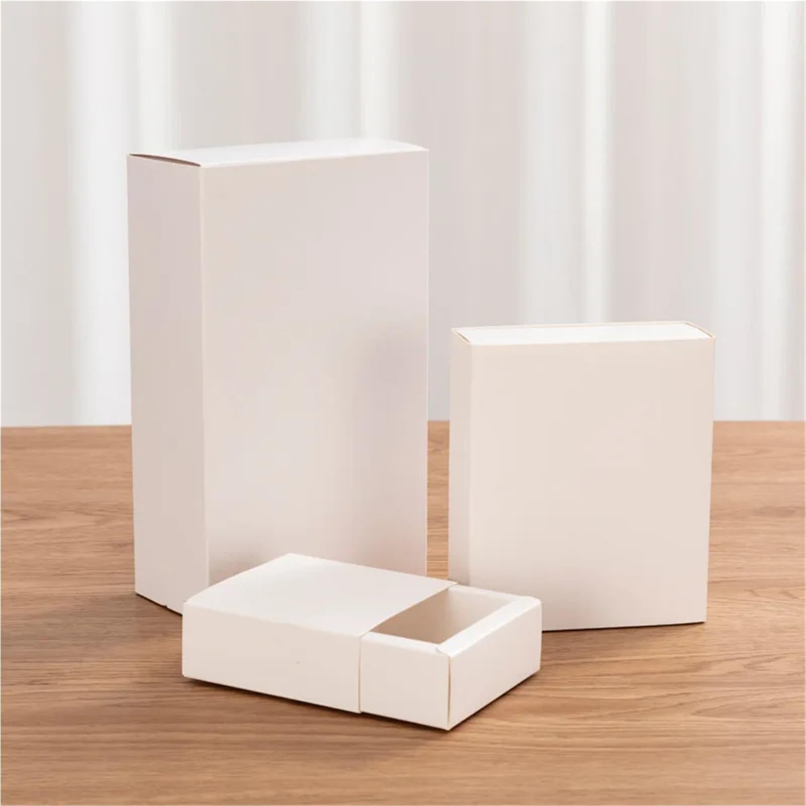 Packung Kraftpapier-Lippenstiftetuis 20 Stück Kraftpapier-Schubladen-Geschenkboxen in verschiedenen Größen