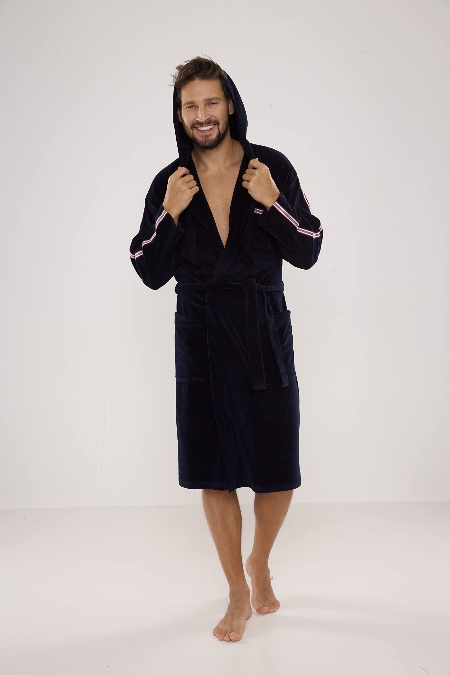 FOREX Lingerie élégant peignoir/robe de chambre en velours ou peignoir/robe de chambre sportif en coton. Fabriqué dans l'UE.