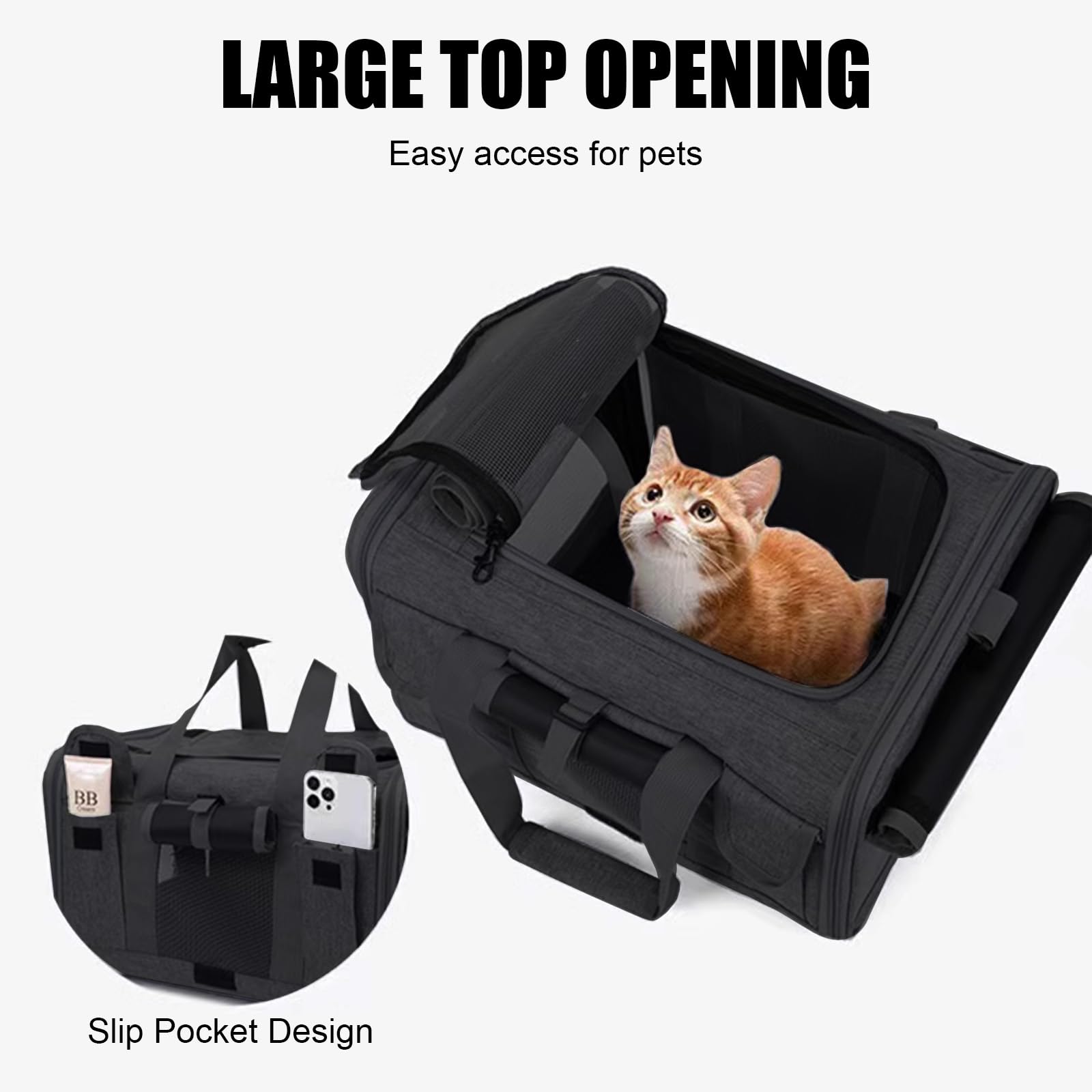 Ruota Per Gatti Scatole Per Il Trasporto Di Gatti, 30L Gatto