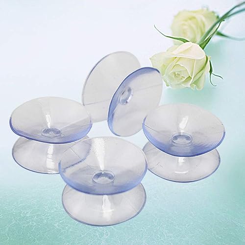 Miniatura 3 de Yardwe 12 almohadillas transparentes de goma de succión de doble cara de 0.394 x 0.787 in para ventosas de silicona de vidrio sin ganchos