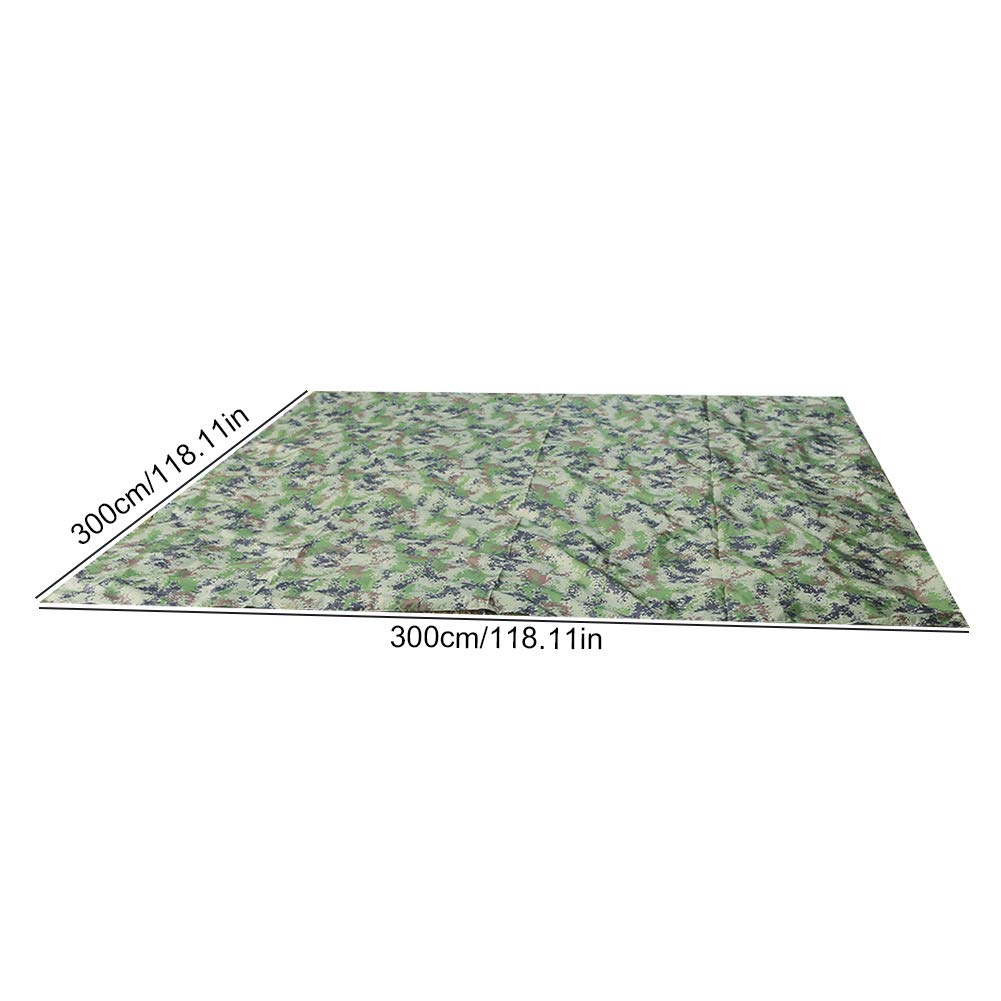 Telo Campeggio Amaca, 300 X 300 cm Tenda Resistente all'Acqua Riparo Tenda Parasole Tessuto, Amaca Antipioggia per Viaggi All'Aperto