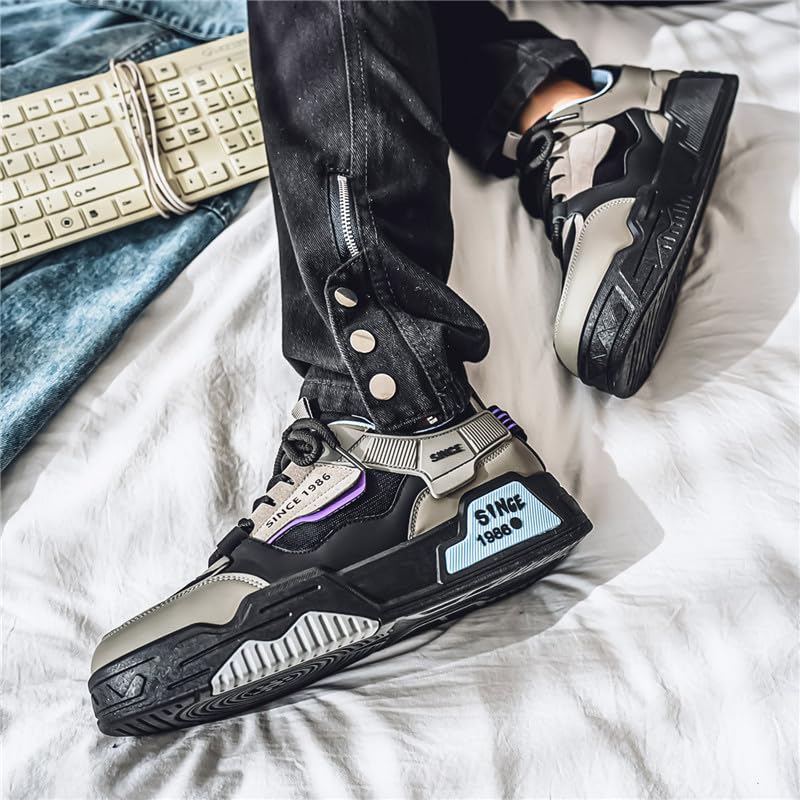 Men's Skateboarding Shoe Platform Fashion Sneakers Lace up Casual Walking Shoes Skate Shoes for Outdoor Comfortable Thick Sole Tennis Walking Shoes3