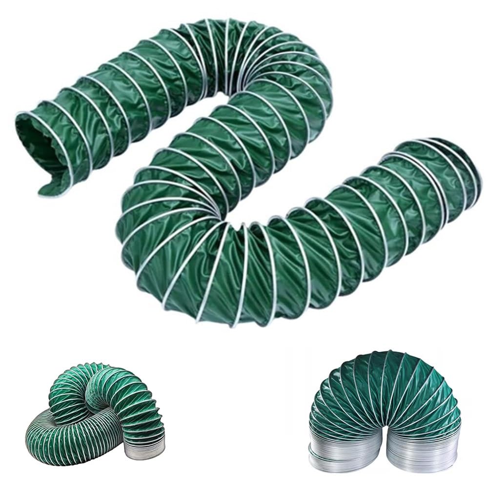Manguera para conductos, Manguera Flexible de Lona aislada de 3 a 24 Pulgadas para Sistemas HVAC, ventilación de secadoras y extractores de Aire - 3 m/9,84 pies, 120 mm-4 3/4" Solución de ve