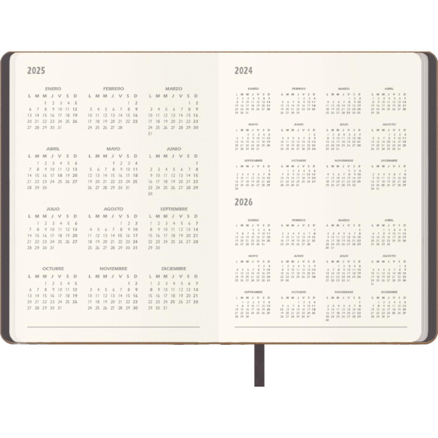 Dohe, 2025 Diary, Day by Page, A5 Size (14 x 20 cm), 12 Months January to December, Flexible Leatherette Cover - Image 3
