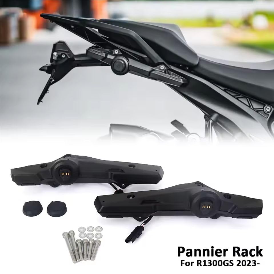 Kompletny bagażnik motocyklowy, gniazdo USB, adapter ładowania do BMW R 1300 GS R1300GS GS 1300 2023-2025 (gniazdo USB X2)
