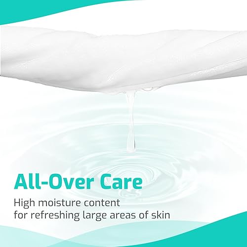 Miniatura 4 de SUNKISS Trustplus Toallitas húmedas para adultos, sin enjuague, extra grandes de 8 x 12 pulgadas, paños de limpieza corporal para incontinencia y