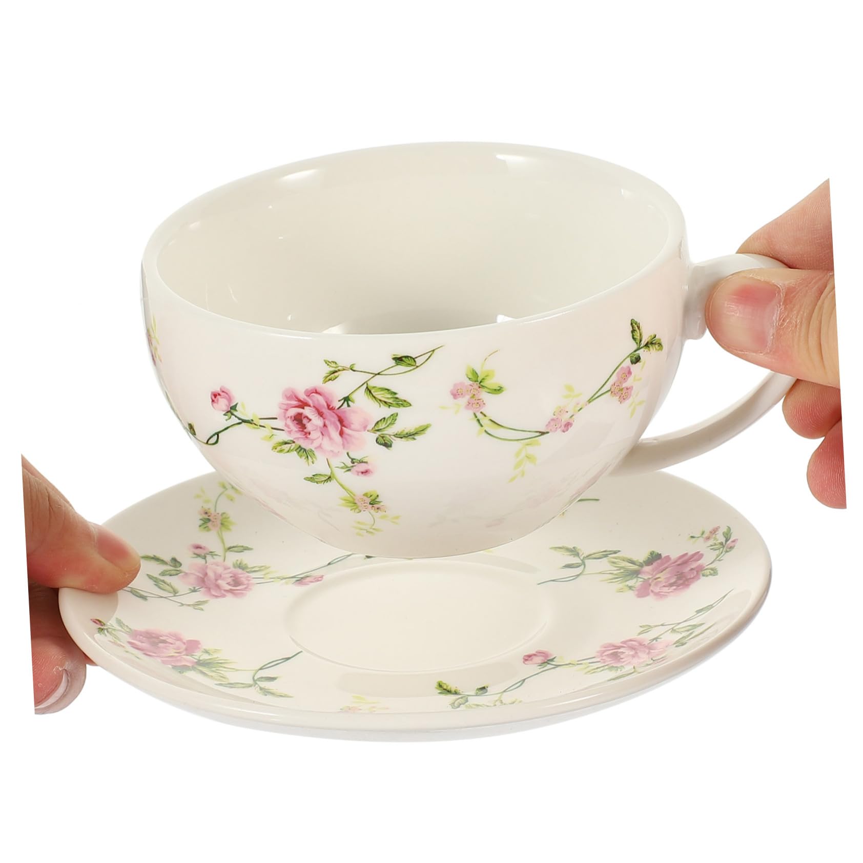 Service à Thé en Céramique Petit Modèle avec Soucoupe à Thé Motif Rattan Compatible Dégustation Kung Fu pour Usage Domestique et Voyage 1 Personne