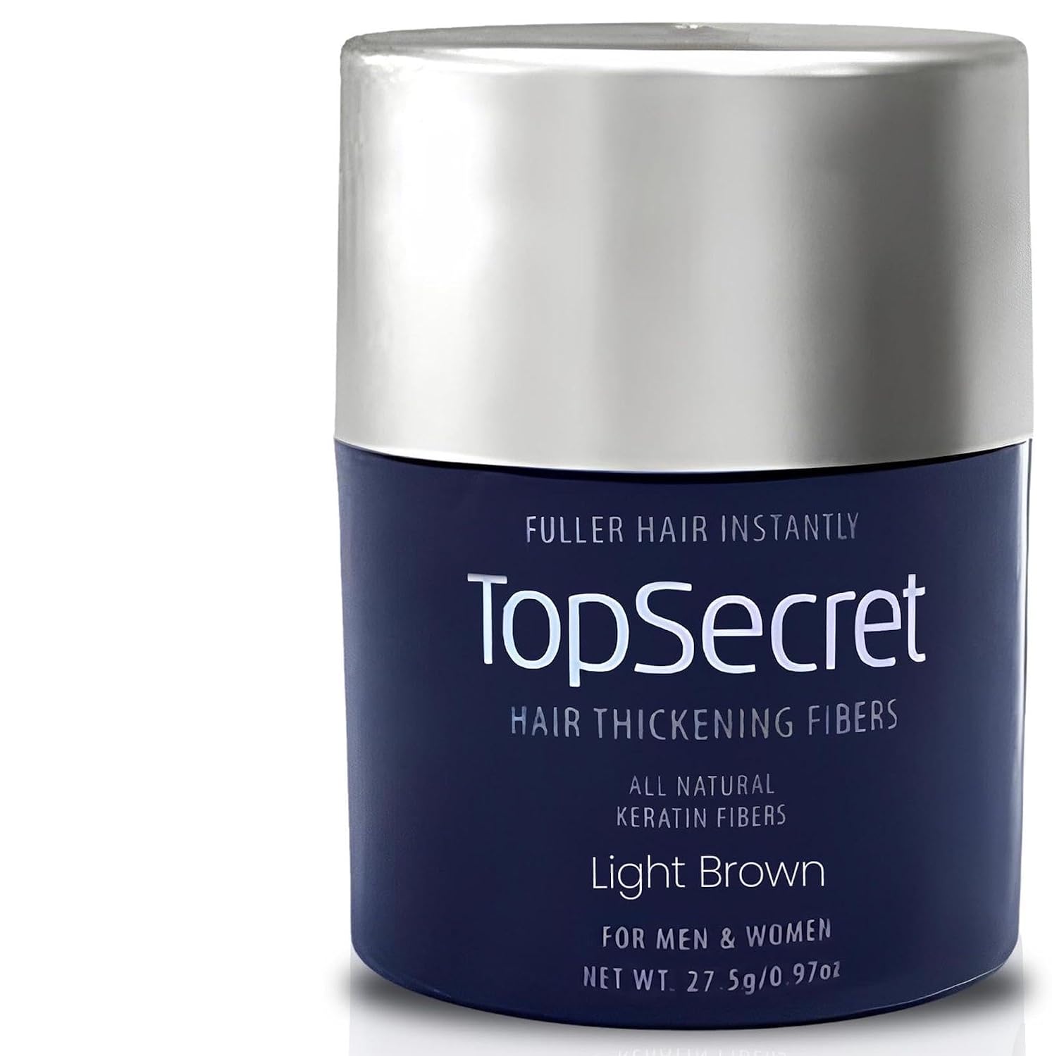 Top Secret Hair Thickening Building Fibers Refills - Undetectable & Natural Hair Filler - for Men & Women - Instantly Fill In Fine Thinning Hair - Weather & Sweat Resistant (Light Brown, Travel)