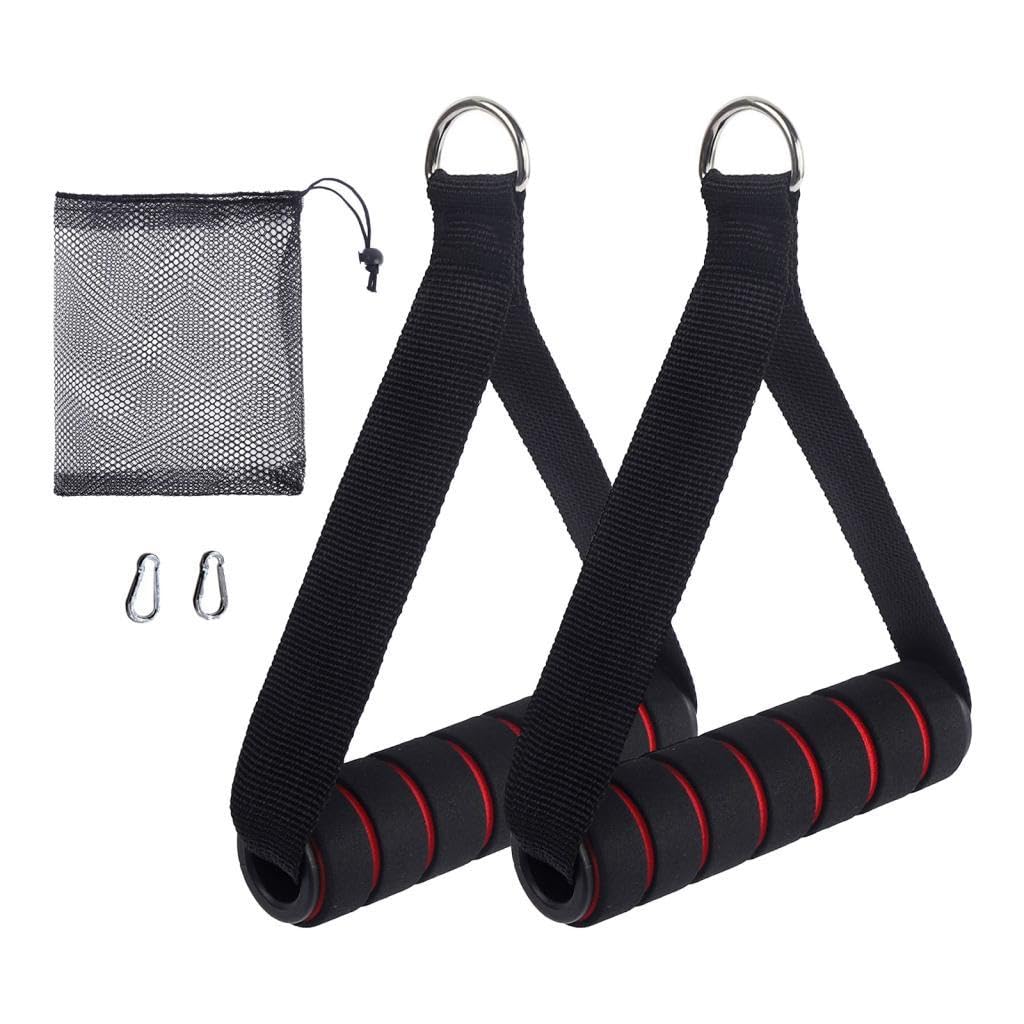 2X Exercise Handles Working Out Handles for Pulley System Home Gym Pull Down| Sports Equipment | Outdoor Sports Gear | Exercise Gear-image-7