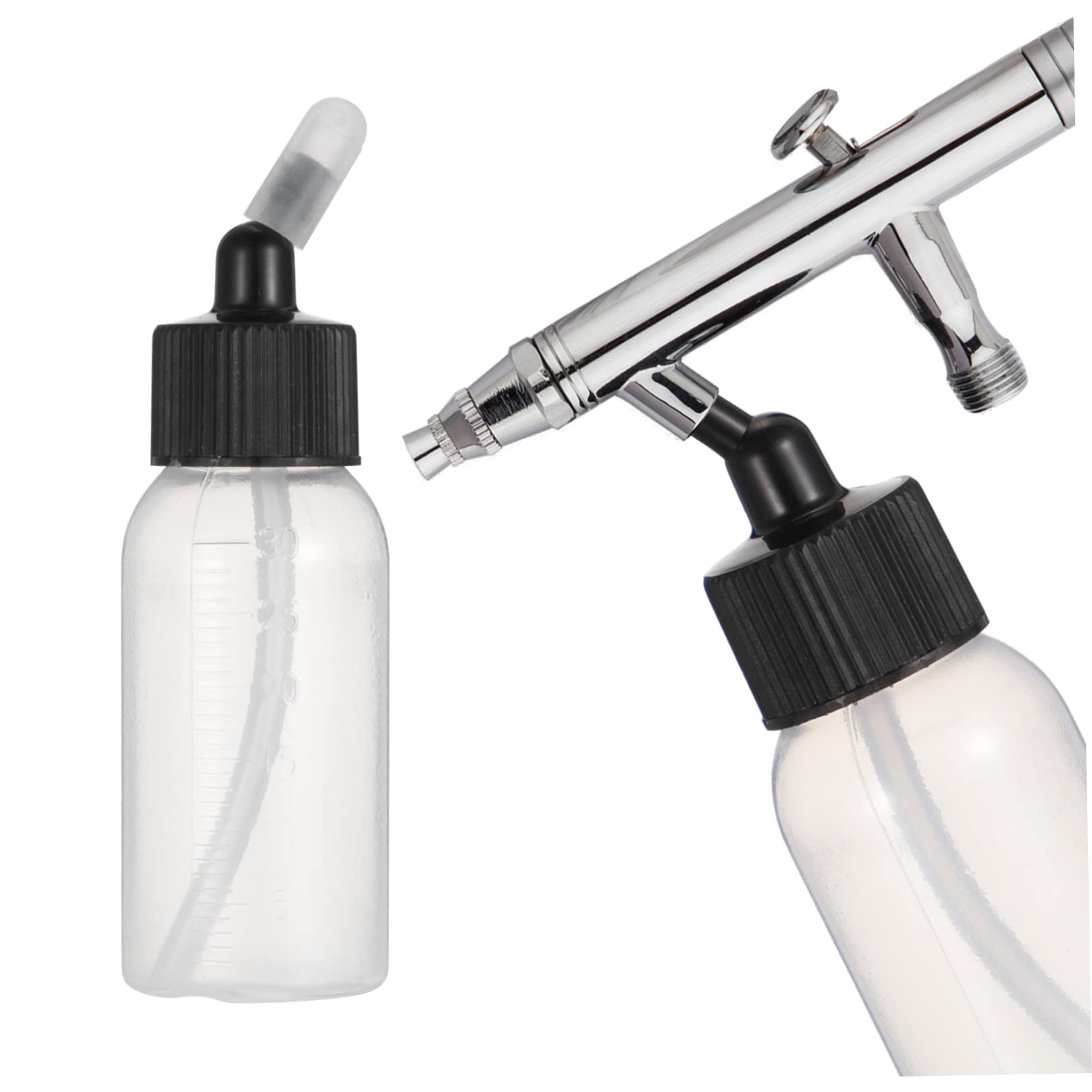 Baluue 10pièces Flacon de Peinture Doseur Pipette Compte-gouttes pour Peinture Aérographe et Autres Liquides