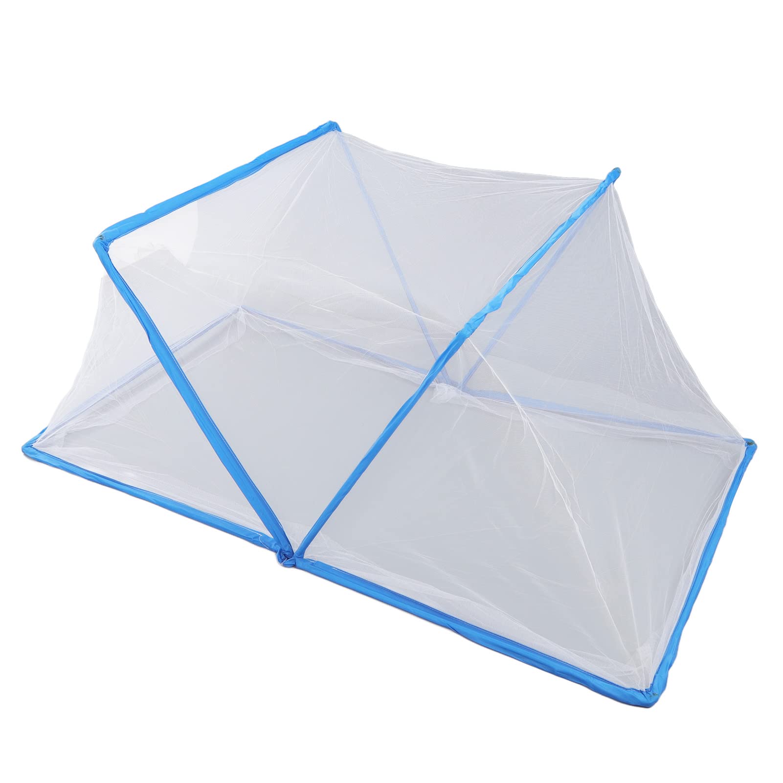RiToEasysports Net Tent, Foldable Portable Tent Freestand Bed Ventilate Summer Bedroom Net for Baby Kids Students (Blue (Blue)
