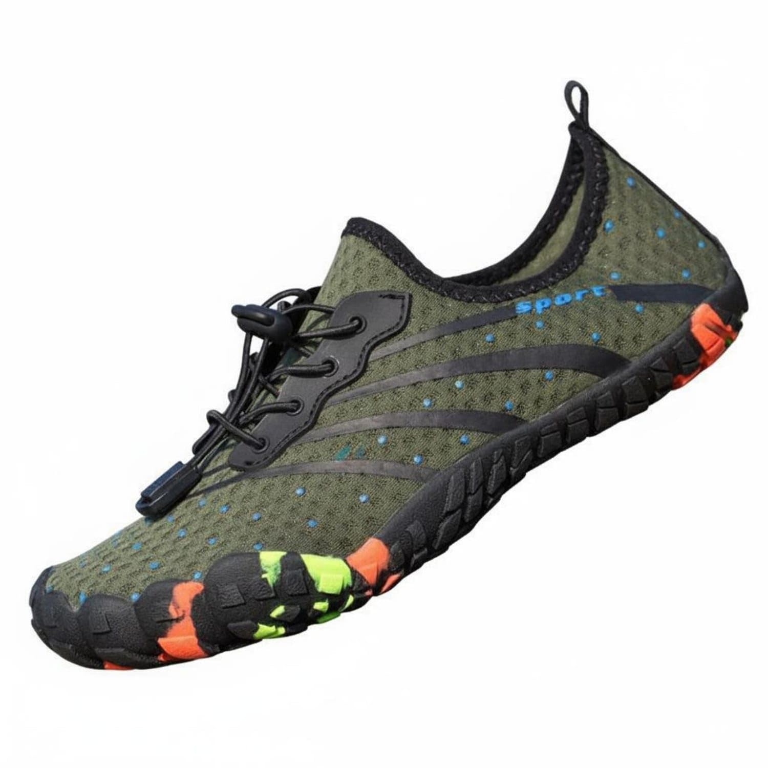 Lightweight Quick Dry Water Shoes Flexible Sole Non-Slip Wading Shoes Breathable Outdoor Footwear Packable for Men, Women, Swimming, Snorkeling, River Trekking, Surfing, 41, 191 Army Green-image-42