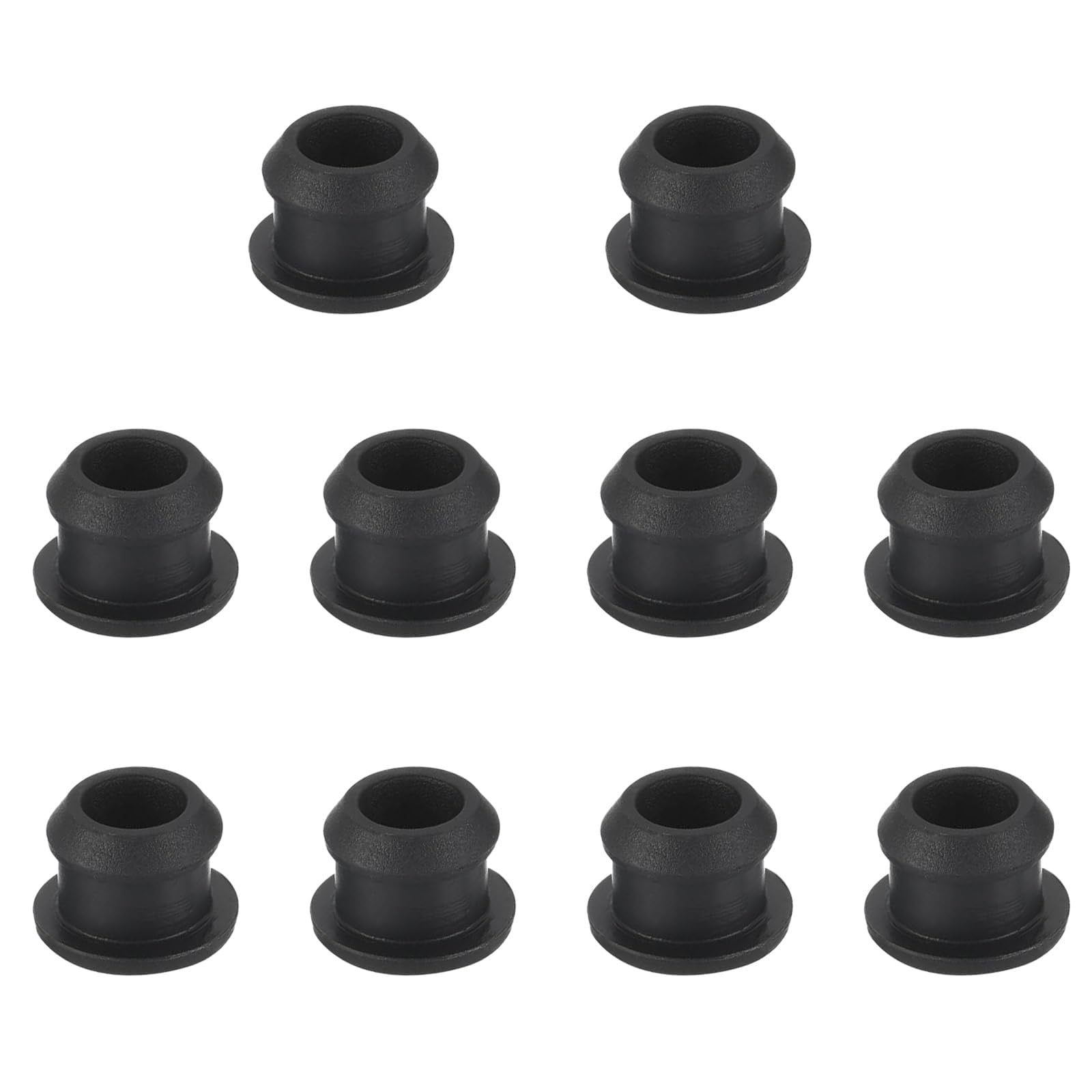Zyssby Black 10 Pcs Silicone Hole Plugs 10Mm,Snap-In Rubber Bungs For Panel Holes,Waterproof Sealing Hole Stoppers,Reusable Plug Covers For Kitchen,Furniture And Diy Projects