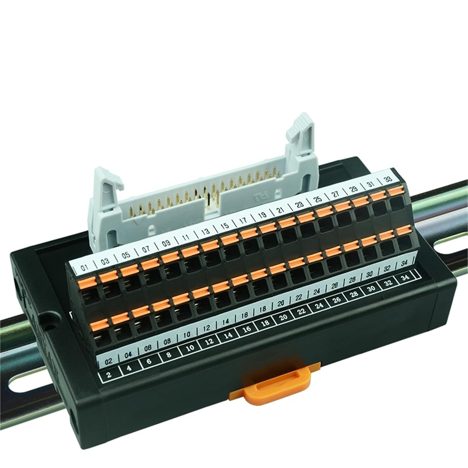 Terminal Block for PLC IDC34 2x17 Pins 0.1" Male Header Breakout Board, Terminal Block, Connector.(HL-IDC34-FF-1M)