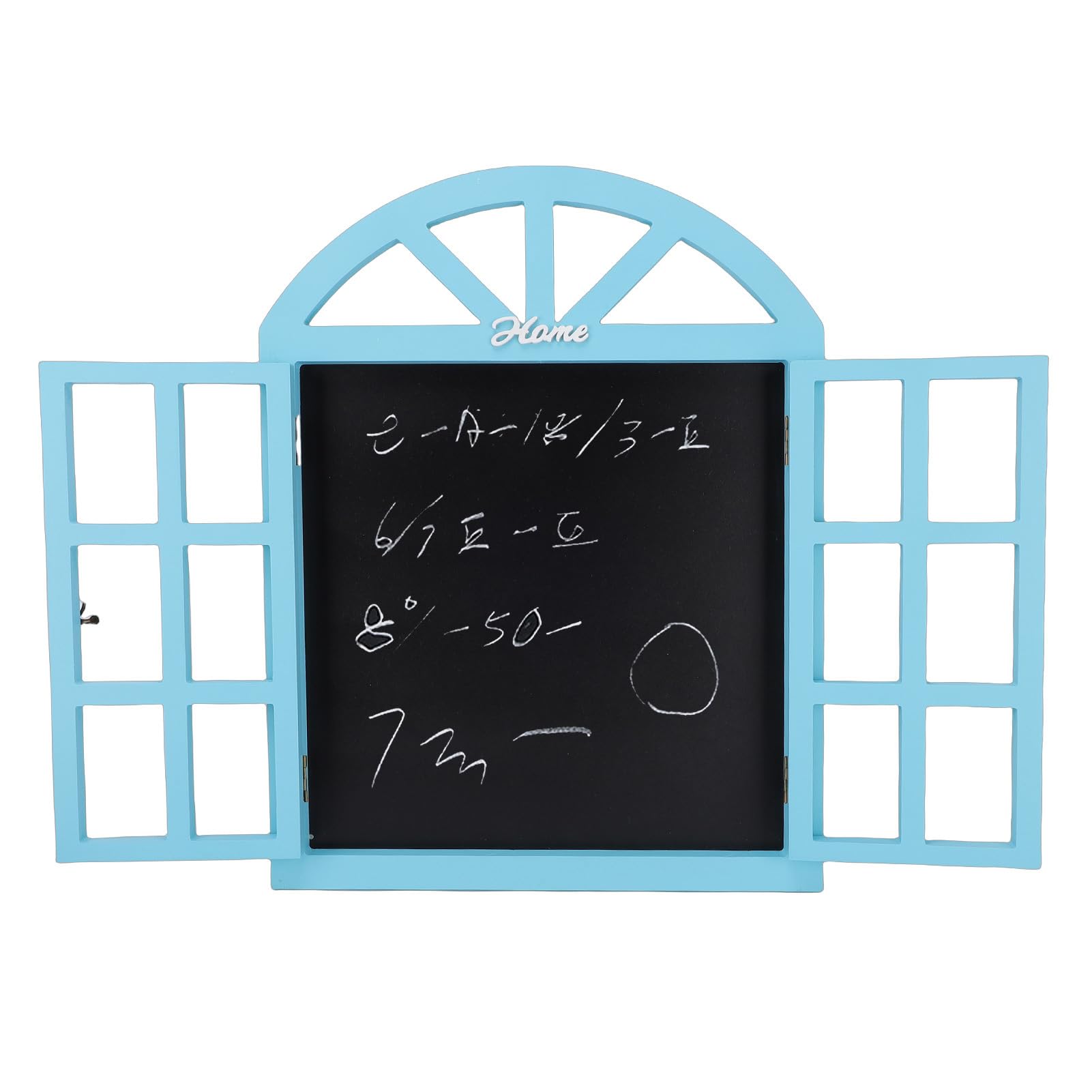 SEAFRONT Hängendes Kreidetafel-Schild, Löschbares Nachrichtenbrett aus Massivem Holz mit Fensterrahmen für die Inneneinrichtung eines Cafés, 20,5 X 15,7 Zoll (7702A-01)