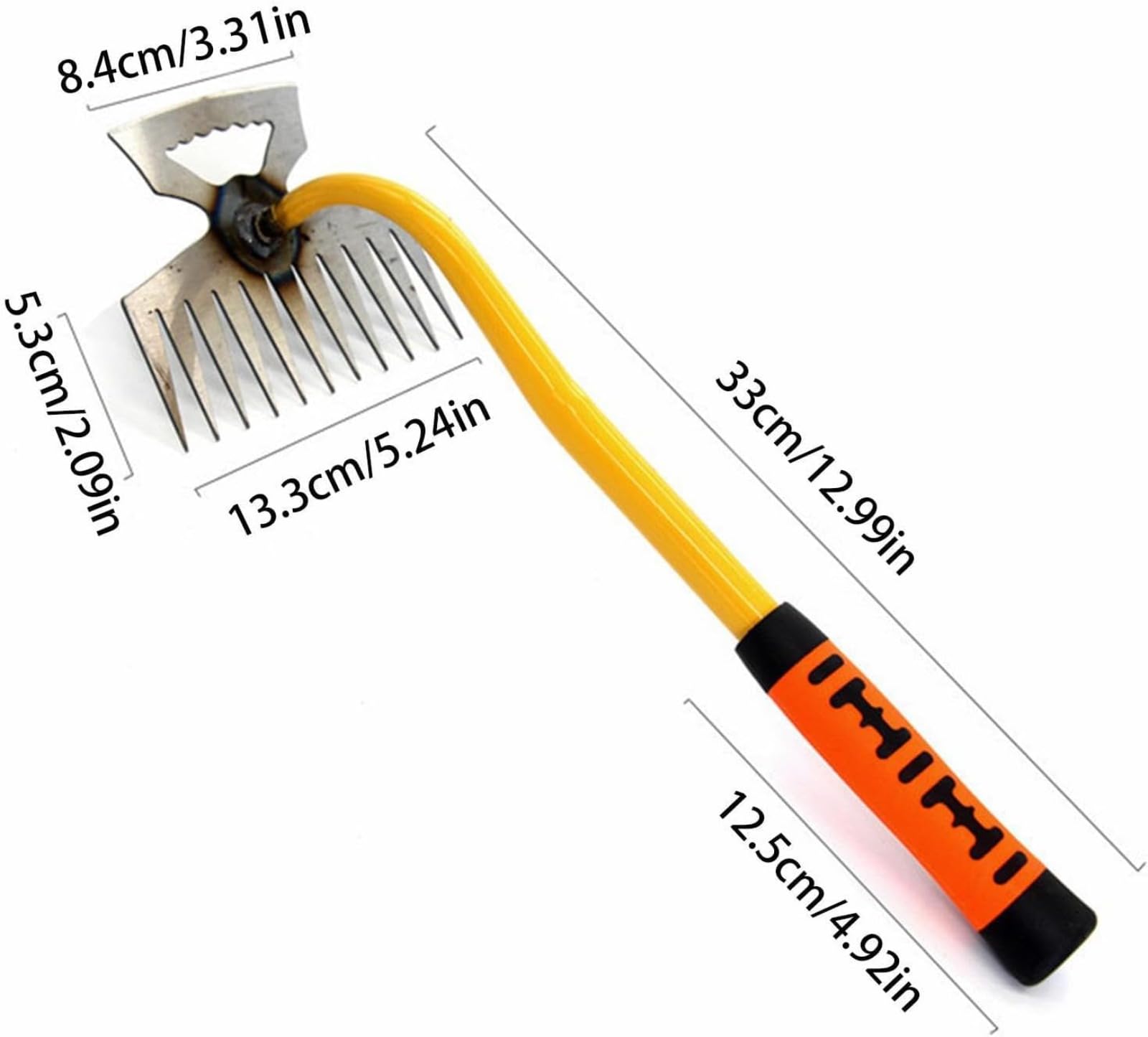 Amazon.co.jp: 多機能11歯金属園芸用熊手,草取り道具,草刈り道具,雑草