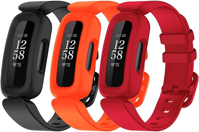 TopPerfekt Straps Compatible with Fitbit Ace 3 for Kids, Soft Silicone Waterproof Bracelet Accessories Sports Watch Strap Replacement for Fitbit Inspire 2/Ace 3 Boys Girls