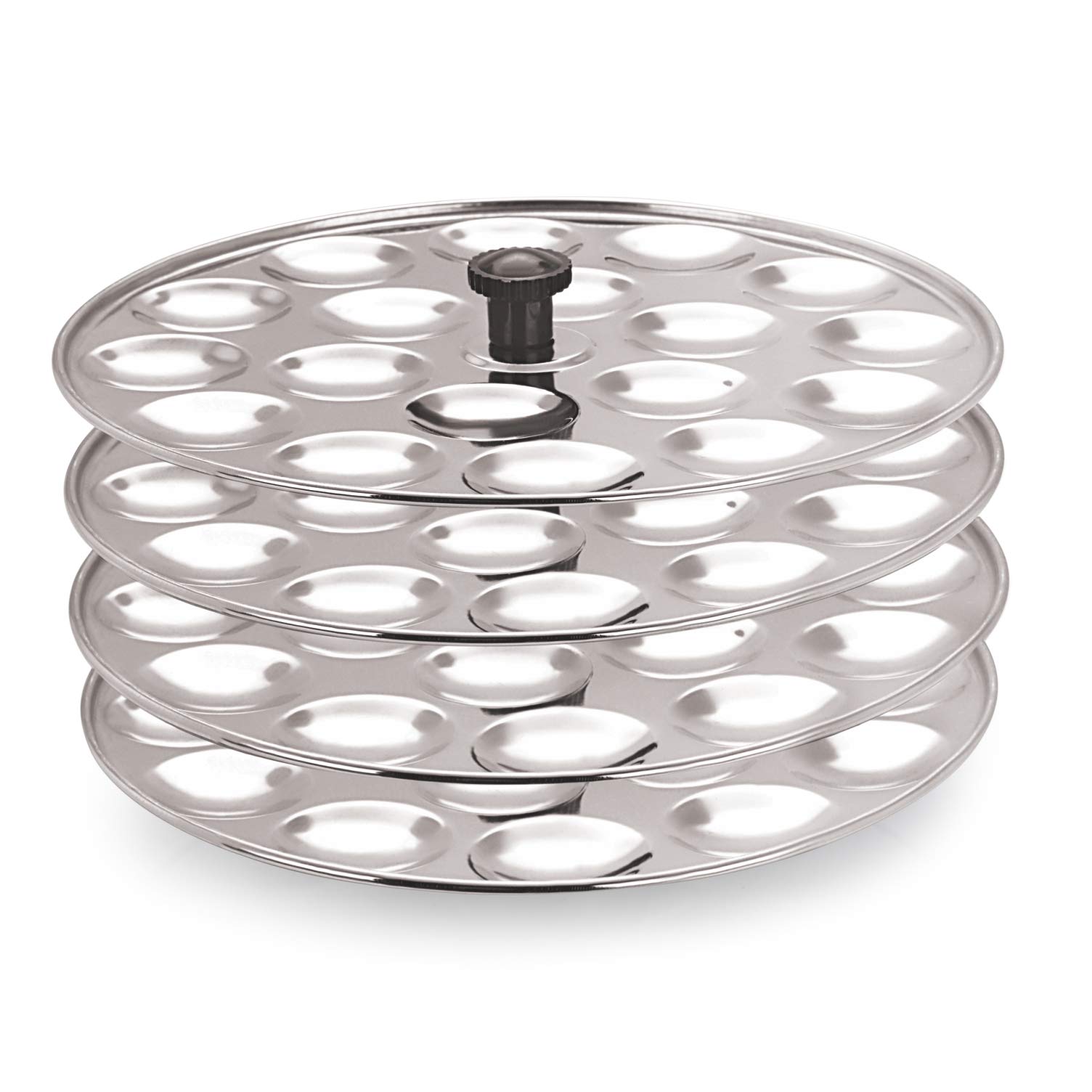 Mini Idli 4 Plates Stainless Steel Idli Stand/Idli Maker Makes 72 Mini Idlis at Once.