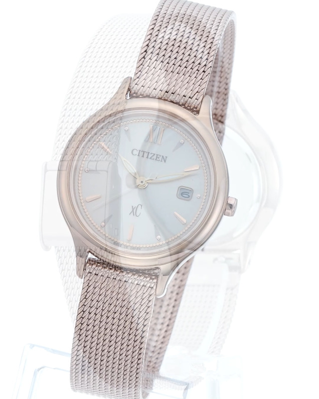 CITIZEN Eco-Drive 腕時計 ピンク ダイヤ ソーラー レディース シチズン クロスシー 電波 ソーラー エコドライブ 腕時計