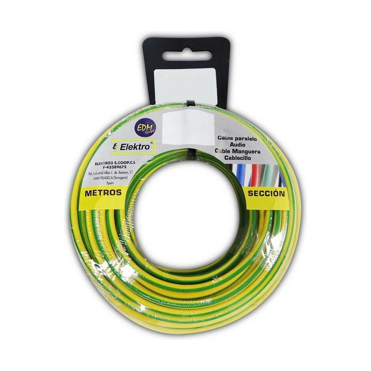 EDM 28478 Avvolgicavo Elettrico, Bicolore (Multicolore)