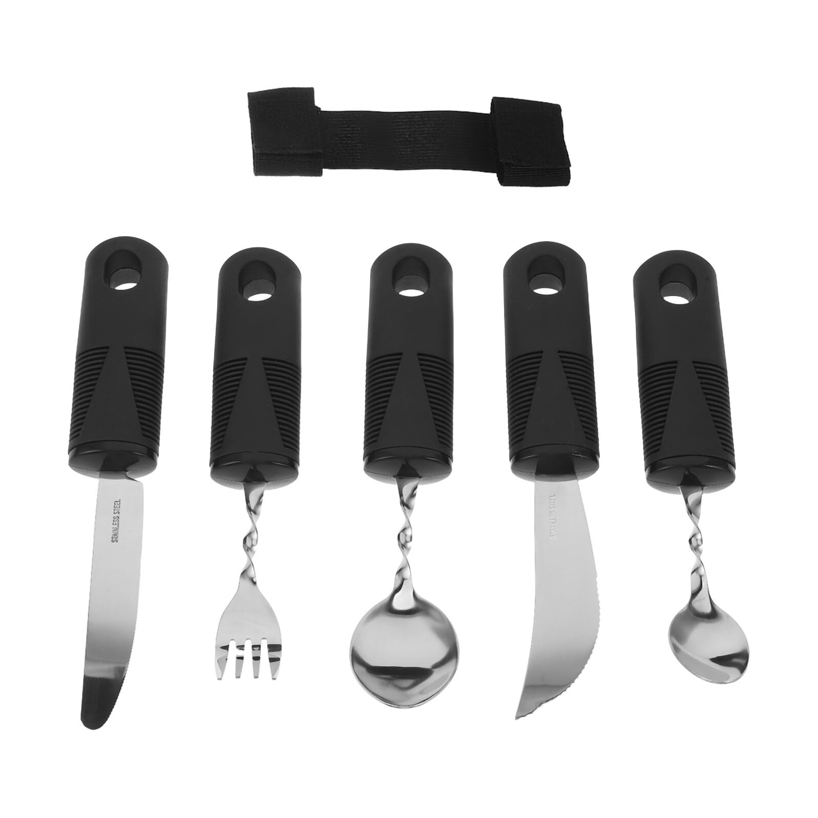 Posate Adattive Anti-vibrazione Pieghevoli in Acciaio Inox Set 1
