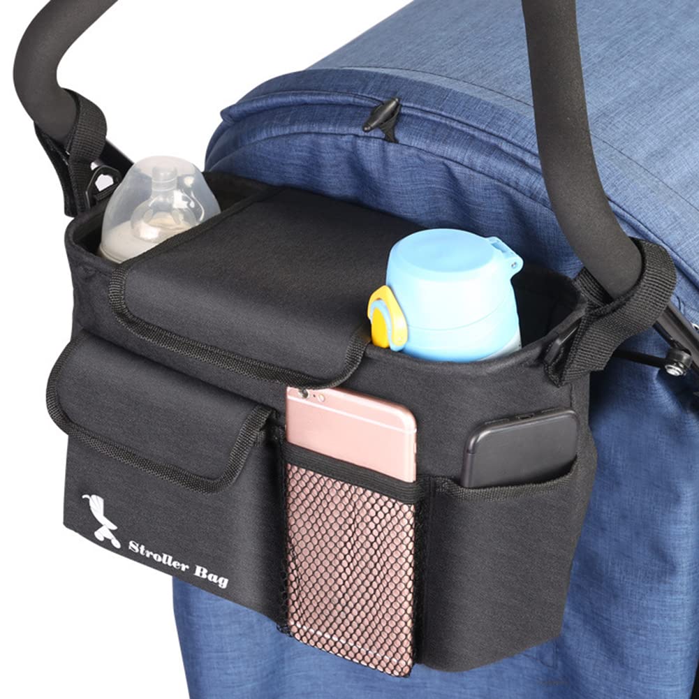 Organizer per Passeggino | Borsa Porta Passeggino Antiscivolo,Borsa Trolley da Appendere per Bambini Compatibile con la Maggior Parte degli per passeggini di Grande capacità