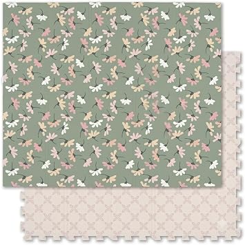 JumpOff Jo Foldable Foam Play Mat Large Waterproof Baby & Toddler Activity Floor Mat, Double-Sided 70 x 59 Inch Play Surface
